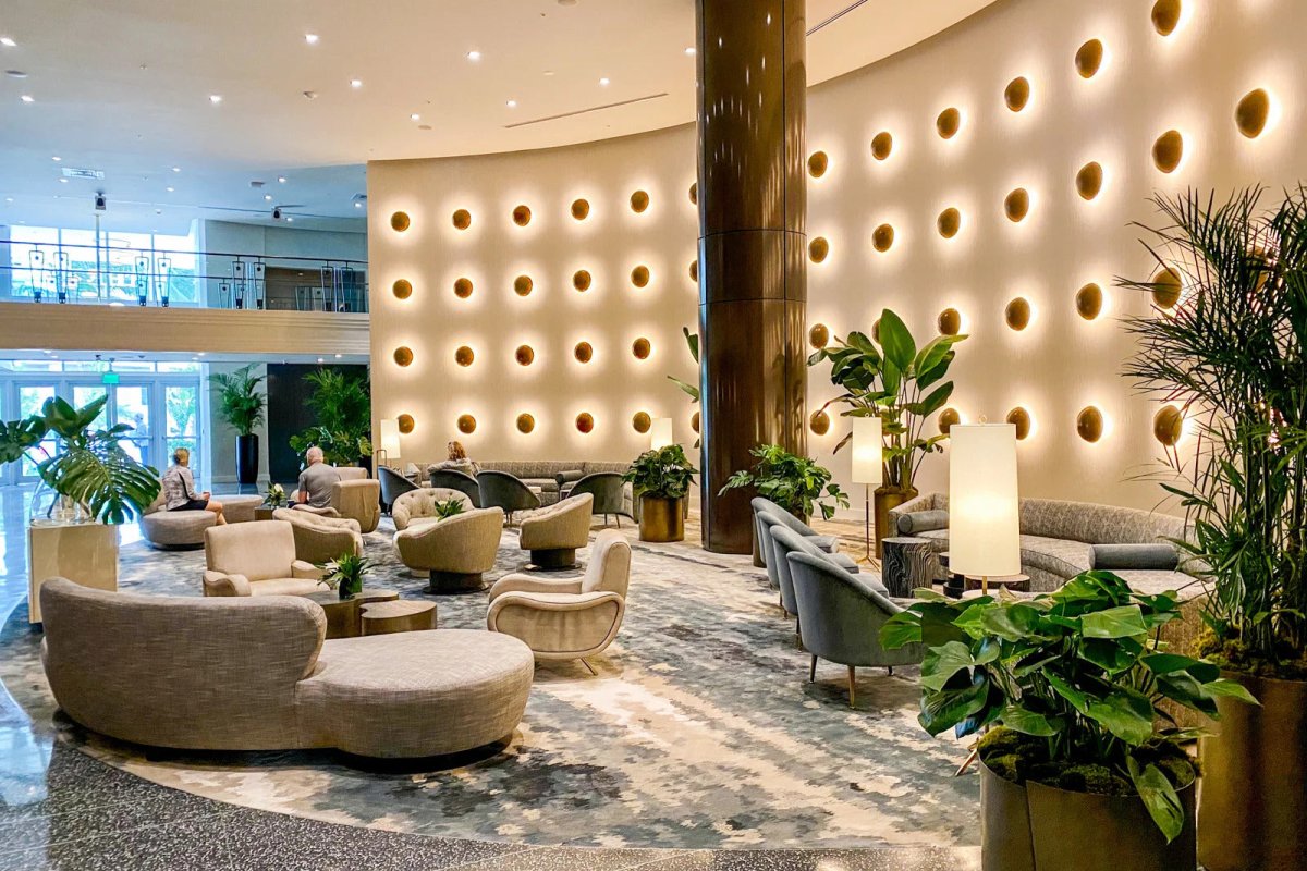 Ritz Carlton Miami Beach Outdoor Patio With Ceiling Lights